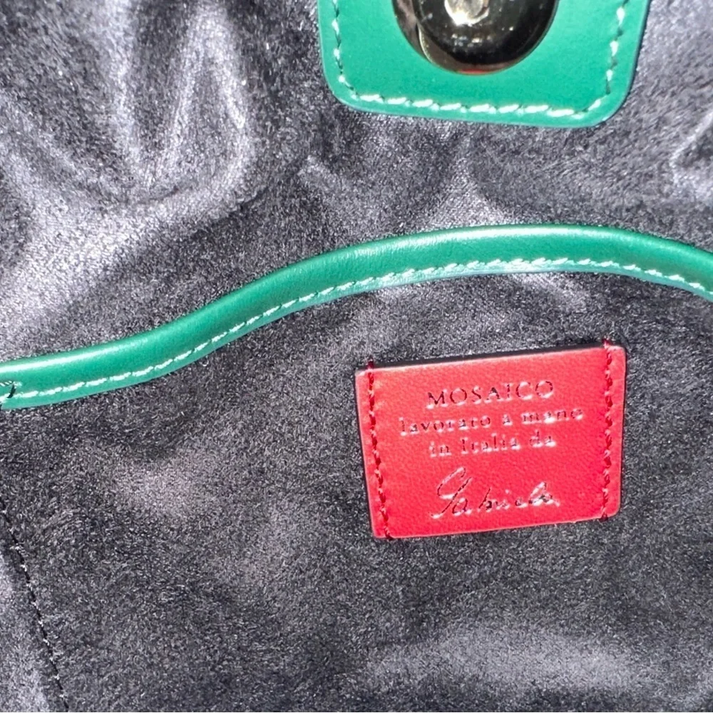 Serapian Mini Secret Bag in Mosaico Elaphe